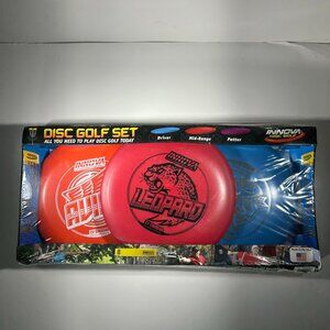 NEW Innova Disc Golf Set of 3 Driver Mid-Range Putter Outdoor Nature Leopard